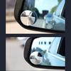 HD-compatible Rear View Mirror Auxiliary Lens 360 Degree Rotation Degree Adjustabe No Rim Waterproof Convex Blind Spot Mirror for Car Van Trucks