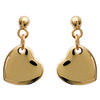 [B9840] - Gold Plated 'Love Révérence' Earrings - 10x10 Mm