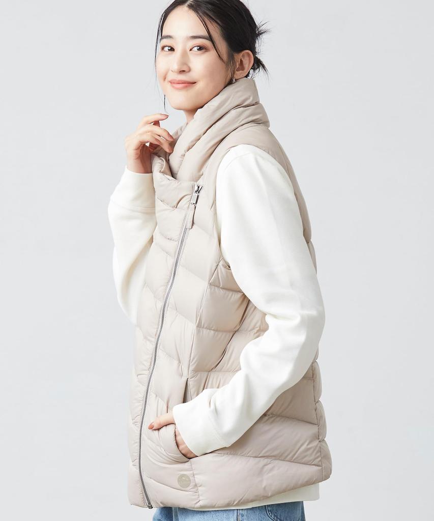 LL Bean Boundless Down Puffer US Size Dark 1000104513 Women's Vest, Fit, Petite, L, Black,