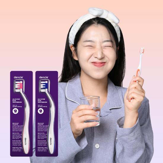 DENCLE All-in-One Plus Care Toothbrush (1 Pack)