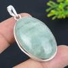 Natural Aquamarine Gemstone Handmade 925 Sterling Silver Pendant 2.25" e4A62