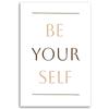 Canvas Print, Inscription Be Yourself