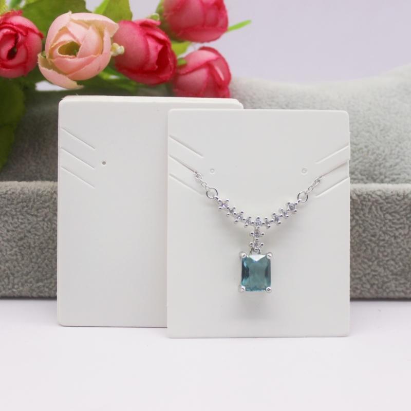 50/100 шт. 5.1X6.3 см белая/крафт-бумага, демонстрационная карточка с серьгами и ожерельем