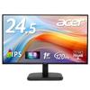 Acer Monitor Inch Full HD Matte IPS 120Hz sRGB AdaptiveSync HDMI Mini 15 Pin No Terminal VESA Mount Compatible Zero Frame Design EK251QGbi 24.5