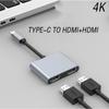2 In 1 Type-C To HDMI-compatible Distributor USB3.1 HD 4K Dual Port Simultaneous Display Type-C