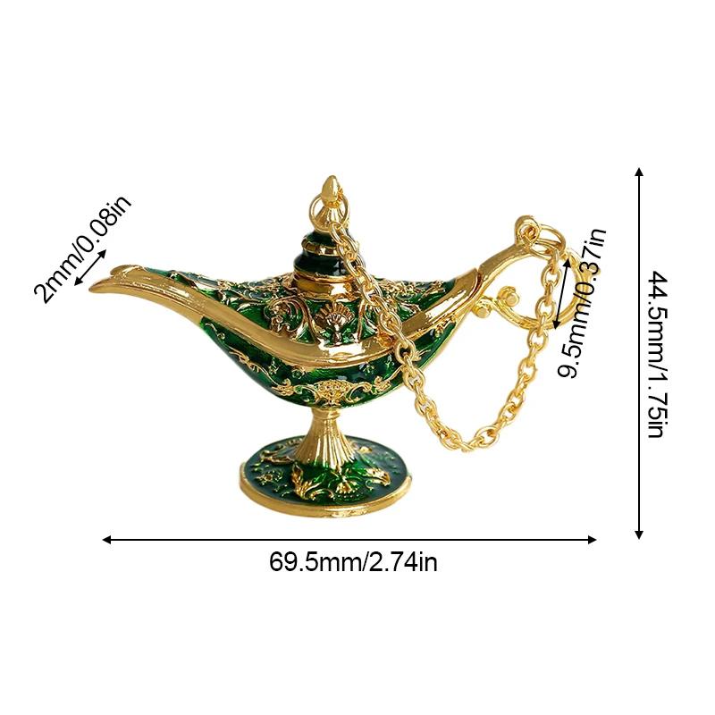 Divine Wishing Lamp Aladdin Lamp Ornament Living Room Decoration Vintage Palace Style Gongyen Home Festivals Dinner Decor Crafts