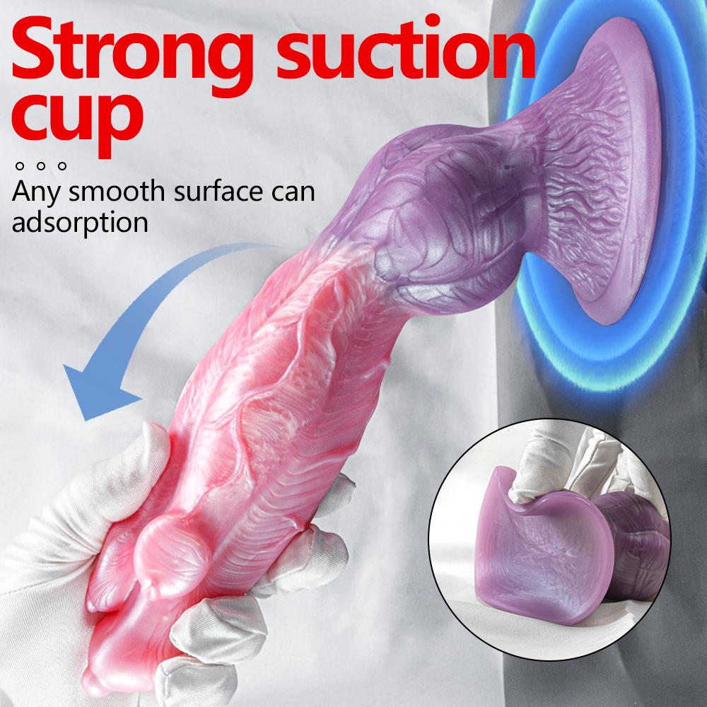 Artificial Dog Giant Dildo Silicone Alternative Animal Dog Cock Rear Court Anal Expansion Shaped Penis Massage Sex Toys