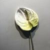57CM Plastic Fake Single Stem Anthurium Artificial Flowers Artificial Anthurium