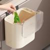 8/10L Kitchen Wastebasket with Lid Wall Mounted Trash Can Garbage Can Waste Bins Recycle Bin Storage Bucket Kitchen Accessories