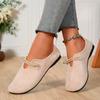 Women's Shoes Fashion Women's Flat Shoes Outdoor Casual Flat Shoes Women's Round Toe Elastic Strap Soft Soles Zapatos Mujer