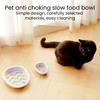Interactive Cat Lick Mat Bowl Silicone Pet Slow Feeder Bowl Non Slip Anti-Gulping Food Dish for Large Medium Small Cats
