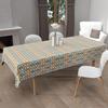 Printed Stain-resistant Rectangular Tablecloth 140x240 Cm OURANOS, by Soleil d'Ocre