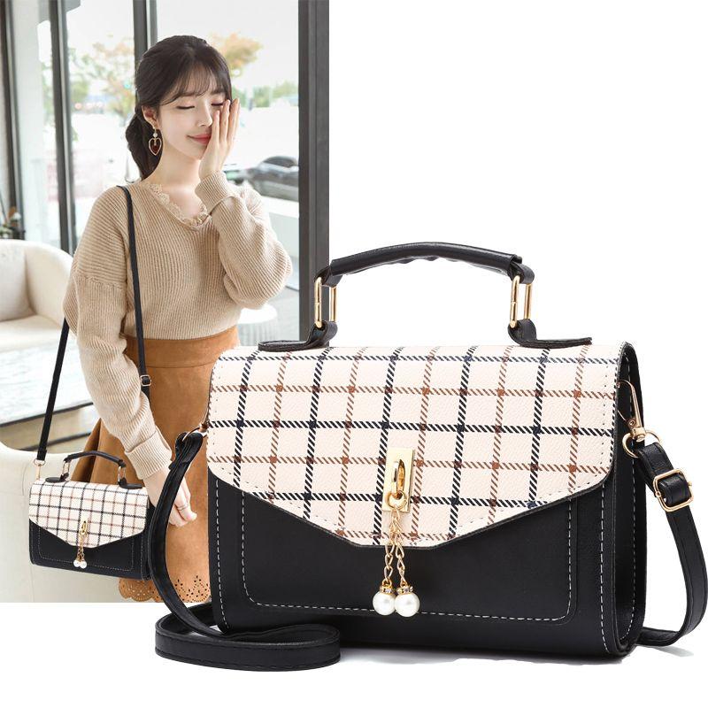 High-grade Women's Handbag Fashion Small People Versatile Soft Leather Square Bag Retro Leisure Diagonal Bag Shopping Commuter Shoulder Bags