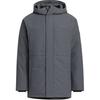 Down Parka Comfortable Casual Solid Color Warm Down Jacket Unisex Outerwear Dark-Gray JM9146