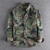 Men's Loose Fit Camouflage Workwear Shirt - Long-Sleeve, Double Pocket, Trendy and Durable.
