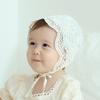 Ujuai Infant Roel Lace Bonnet, 17 X 19 Cm, Ivory, Popular Baby Clothes In Korea