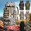 100L Multi-Color Large Capacity Travel Rucksack Outdoor Climbing Bag Waterproof Molle Camo Tactical Backpack Military Hiking Camping Backpack