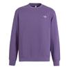 Originals Trefoil Solid Logo Print Crew Neck Sweatshirt Men Tops Purple IM1206