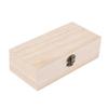 Retro Jewelry Box Desktop Natural Wood Clamshell Storage Decoration Wooden