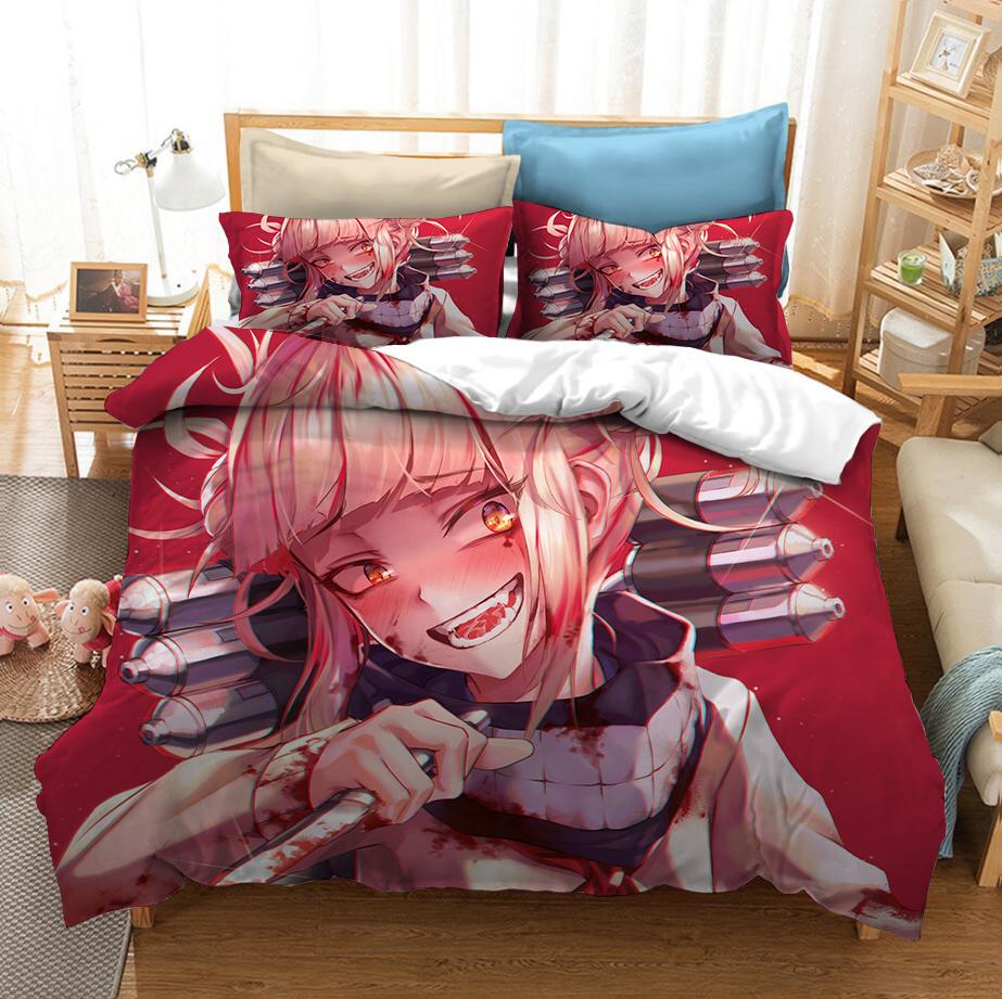 3D Printed Bedding Set Japan Anime My Hero Academia Duvet Covers With Pillowcases Bedclothes Bed Linen Home Textile Bedding Set