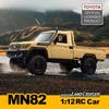 New MN82 1:12 Retro Rc Car with LED Lights Full-scale Simulation LC79 Professional 4WD Remote Control Pickup RC Truck Model Toys