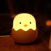 Cute Animal Night Light Cartoon Silicone Night Light Touch Warm Light Eggshell Chicken Night Lamp Atmosphere Lamp Children Gift