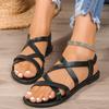 2024 New Summer Sandals Women Flats Thong Narrow Rome Style Band Flip Flops Slip On Female Beach Shoes Ladies Fashion Sandalias