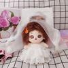 Dress Up 20cm Cotton Doll Clothes White Gauze Skirt 20cm Doll Flower Dress Doll Accessories