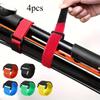 4pcs Duty Reusable Hook & Loop Ties - Fastener Straps for Organizing Cables, Multi-Color- Home Office Storage, , Tool Organization, Cord Holder