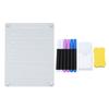 Clear Calendar Planning Board Reusable Magnetic Acrylic Wet Dry Erase Board for Refrigerator Weekly