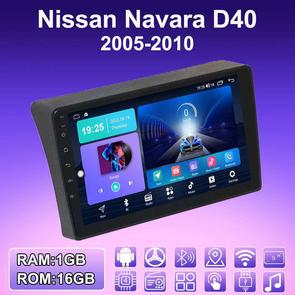 2 DIN Android автомобильное радио для Nissan Navara D40 2005-2010 мультимедийный проигрыватель головное устройство стерео GPS навигация WIFI 1+16 ГБ