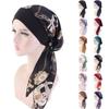 Fashion Pre-Tied Elastic Headwear Hair Loss Hat Muslim Turban Cancer Head Scarf Chemo Pirate Cap