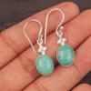 Amazonite Gemstone 925 Sterling Silver Stylish Jewelry Earrings 1.30" For Women EE-6-34