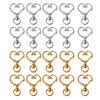 10Pcs Metal Swivel Lobster Clasp Snap Hook Heart Shape Keychain Jewelry Findings