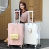 Durable Universal Wheel Leather Trolley Suitcase: Multipurpose Carry-On for Men and Women