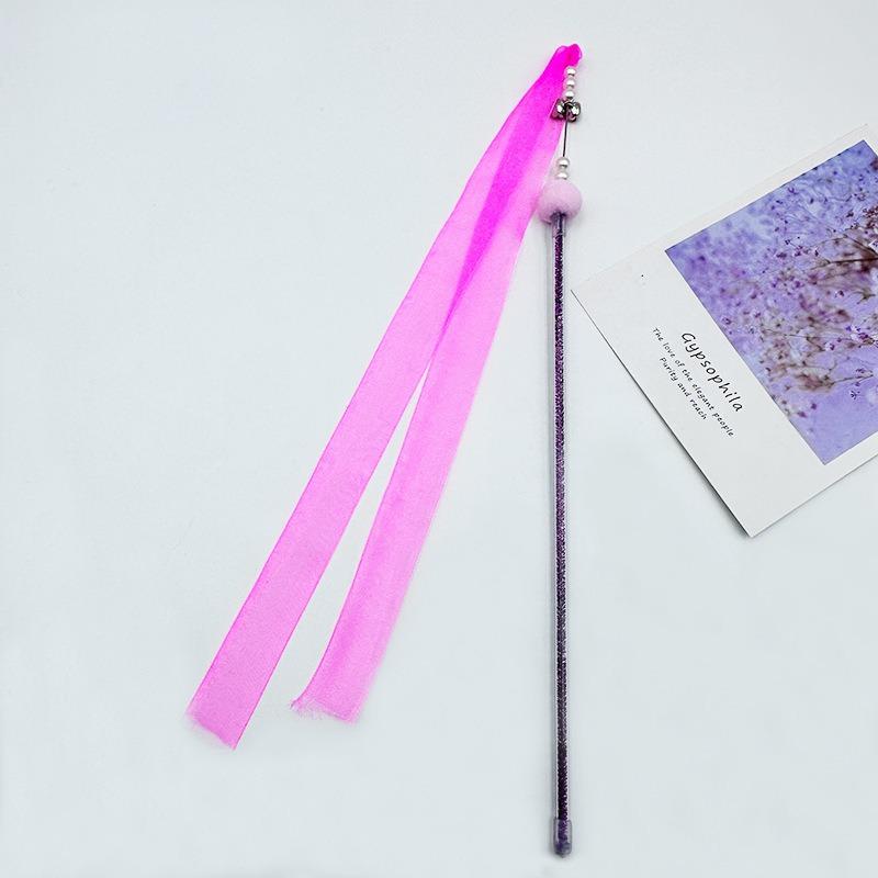 Hot Sale Cat Toy New Fairy Tickling Cat Wand Hairball Feather Bell Cute Cat Exclusive Hand-held Tickling Cat Wand
