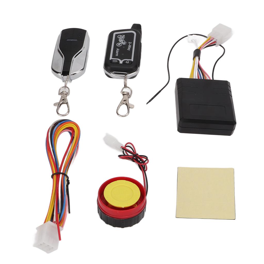 Motorcycle Two Way Alarm System Vibration Sound Alert LCD Remote Control Anti Theft Robbery Energy