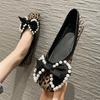 2024 Spring Summer Shoes Women Flats Elegant Ladies Leopard Shoes Fashion Brand Woman Boat Shoes Flat Plus Size 42 A4376