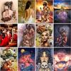 5d Diy Diamond Painting Woman Figure Full Round Diamond Embroidery Mosaic Portrait Home Decoration Sets
