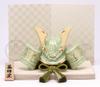 Yakushi Kiln May Doll, Made In Japan, Boys' Day, Porcelain, Mini, Compact, Palm-Sized, Dyed Art, Success Helmet (Light Green)