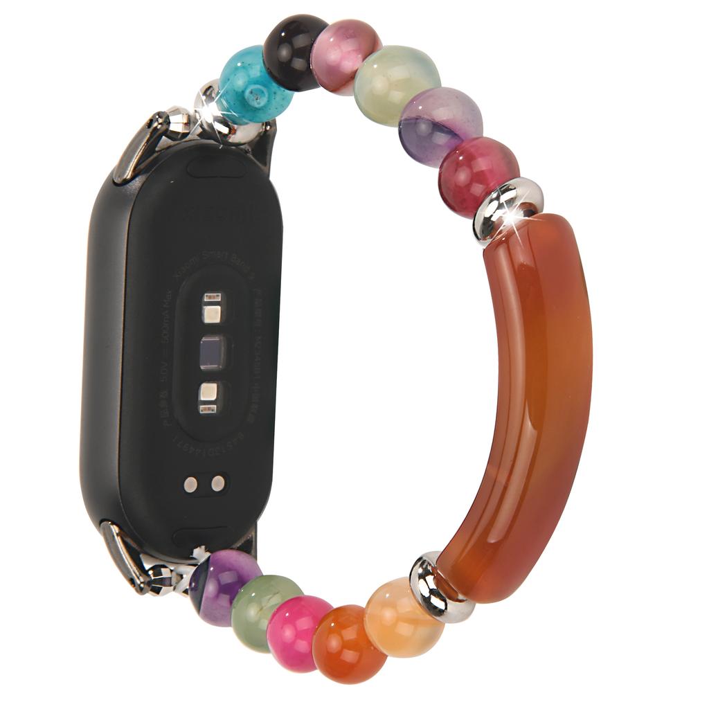 For Xiaomi Smart Band 9/8 Watch Strap Stylish Beaded Bracelet Wrist Band