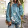 Women's Fall And Winter Printed Pullover Hooded Sweatshirt Long Sleeve Fashion Sweatshirt