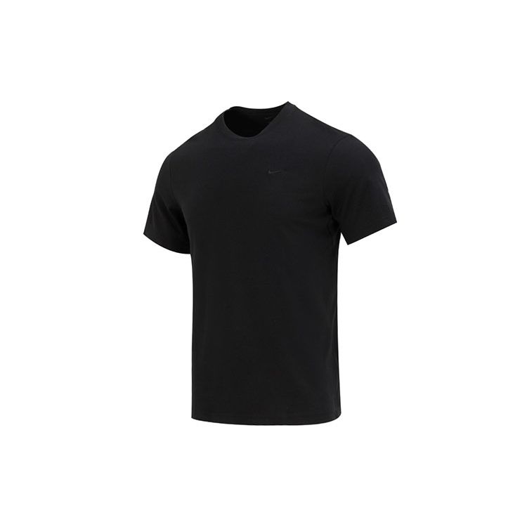 Nike Solid Color Crew Neck Short Sleeve T-Shirt Men Tops Black DV9832-010