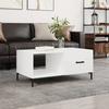 VidaXL Coffee Table High Gloss White 90x50x40 Cm Engineered Wood 829214