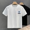 New Summer Printed Thin Short-sleeved T-shirt Casual Round Neck Base Shirt for Men