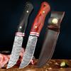 1 PC Straight Knife Knife Solid Wood Handle Knife Multi-functional Knife High Hardness Barbecue Knife Household Sharp Fruit Knife