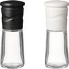 Kyocera Mill 90ml Set of 2 Ceramic Salt Pepper Crystal Salt Rock Salt Pepper Spices Japanese Pepper Seasoning Container Coarseness Adjustment