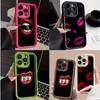LZ19 Lips Kiss Art Silicone Phone Case for iPhone 11 13 14 15 16 Pro Max 7 8 16 Plus 12 Mini XS Max XR Shockproof Back Cover