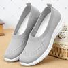 Shoes Women's 2025 New Foreign Trade Women's Shoes Breathable Fly-woven Shoes Soft Sole Large Size Cloth Shoes Casual Mother Shoes