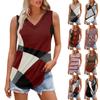 Women's Girl V Neck Tank Top Printing Casual  Top Tank Tops For Women Loose Fit Sleeveless Tops Flowy